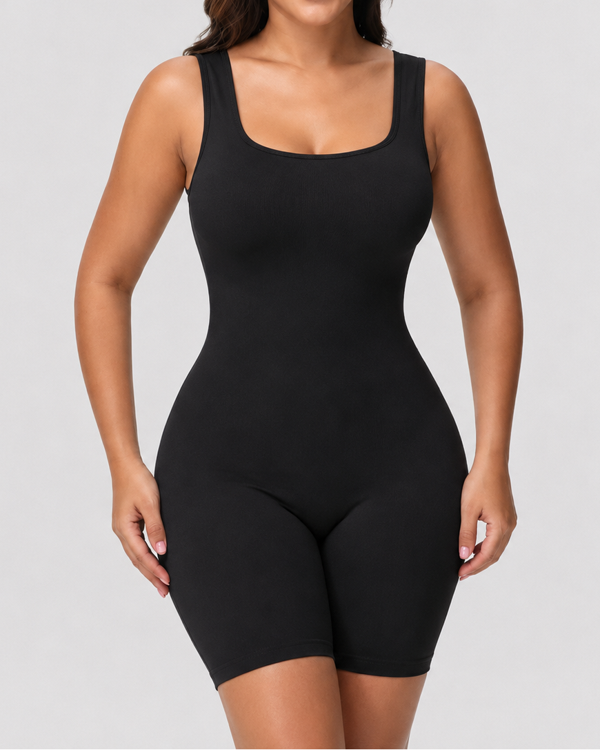 Wide Strap Sculpt Bodysuit