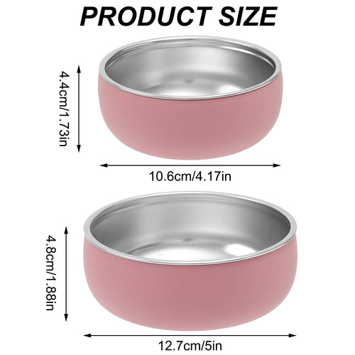 ColorKids — 2pc Stainless Steel Bowl Set BPA-Free (Non-Toxic)
