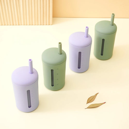ColorKids — Silicone Straw Cup BPA-Free (Non-Toxic)