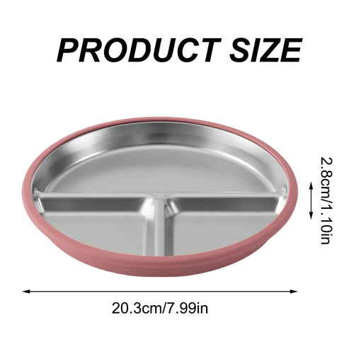 ColorKids —  Stainless Steel Plate BPA-Free (Non-Toxic)