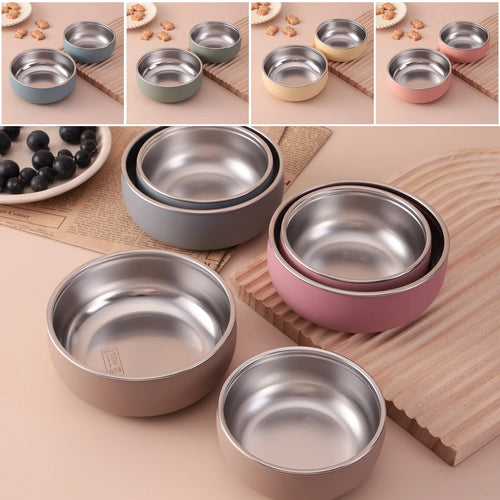 ColorKids — 2pc Stainless Steel Bowl Set BPA-Free (Non-Toxic)