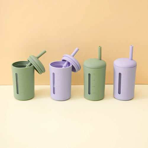 ColorKids — Silicone Straw Cup BPA-Free (Non-Toxic)