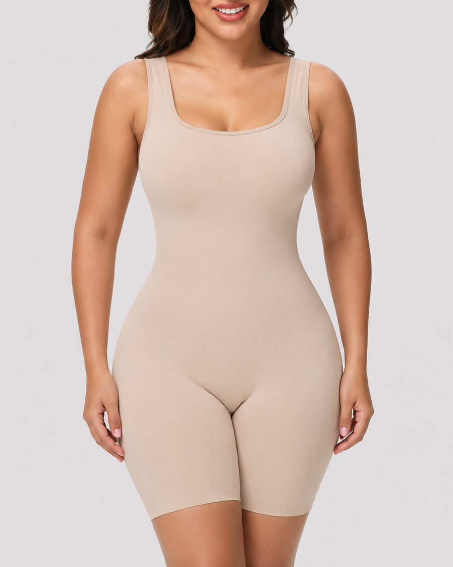 Wide Strap Sculpt Bodysuit