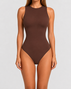 High Neck Seamless Bodysuit